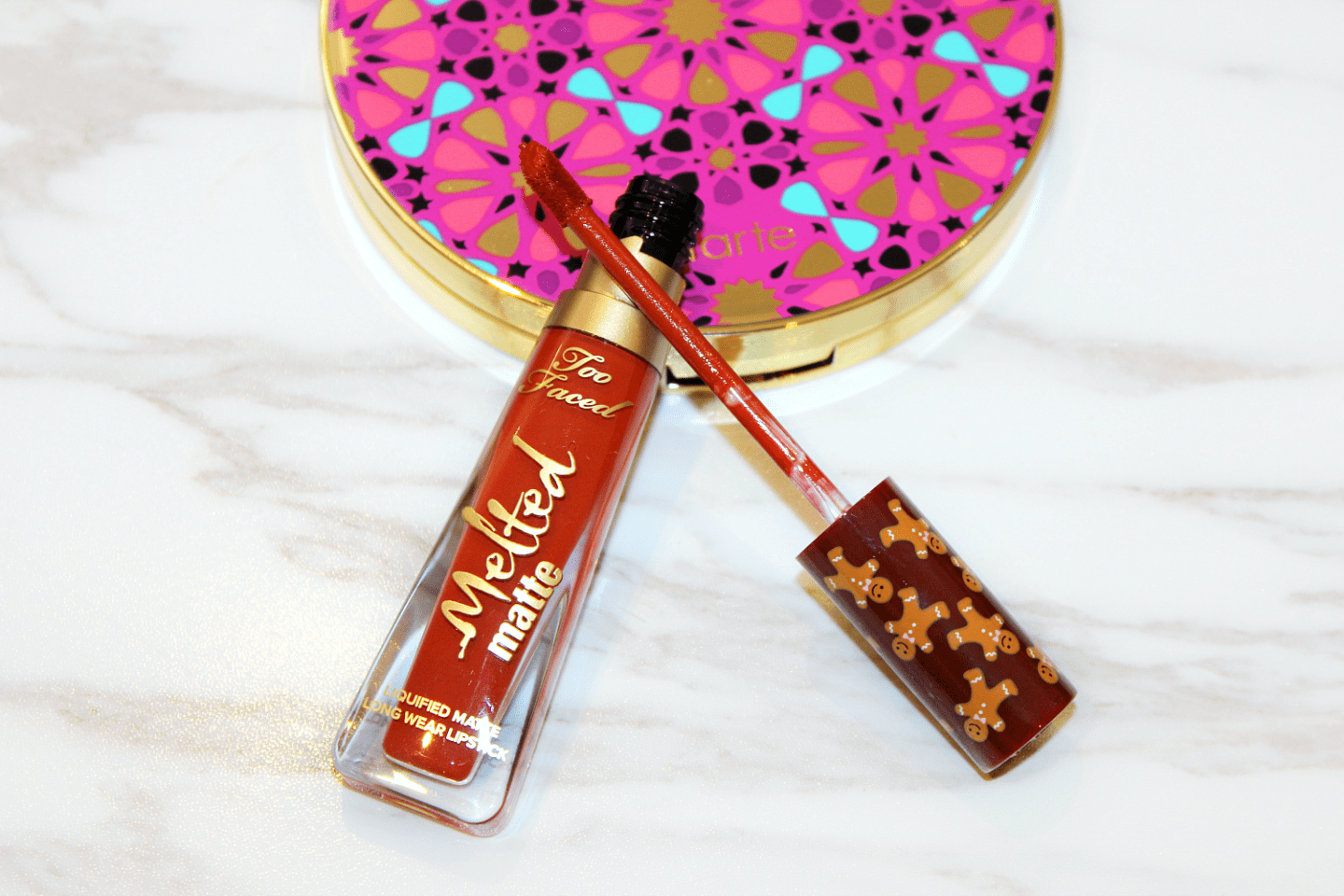 Too-Faced-Gingerbread-Man-Lipstick-Review