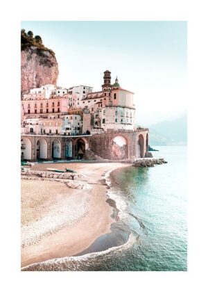 Amalfi Cityscape Poster